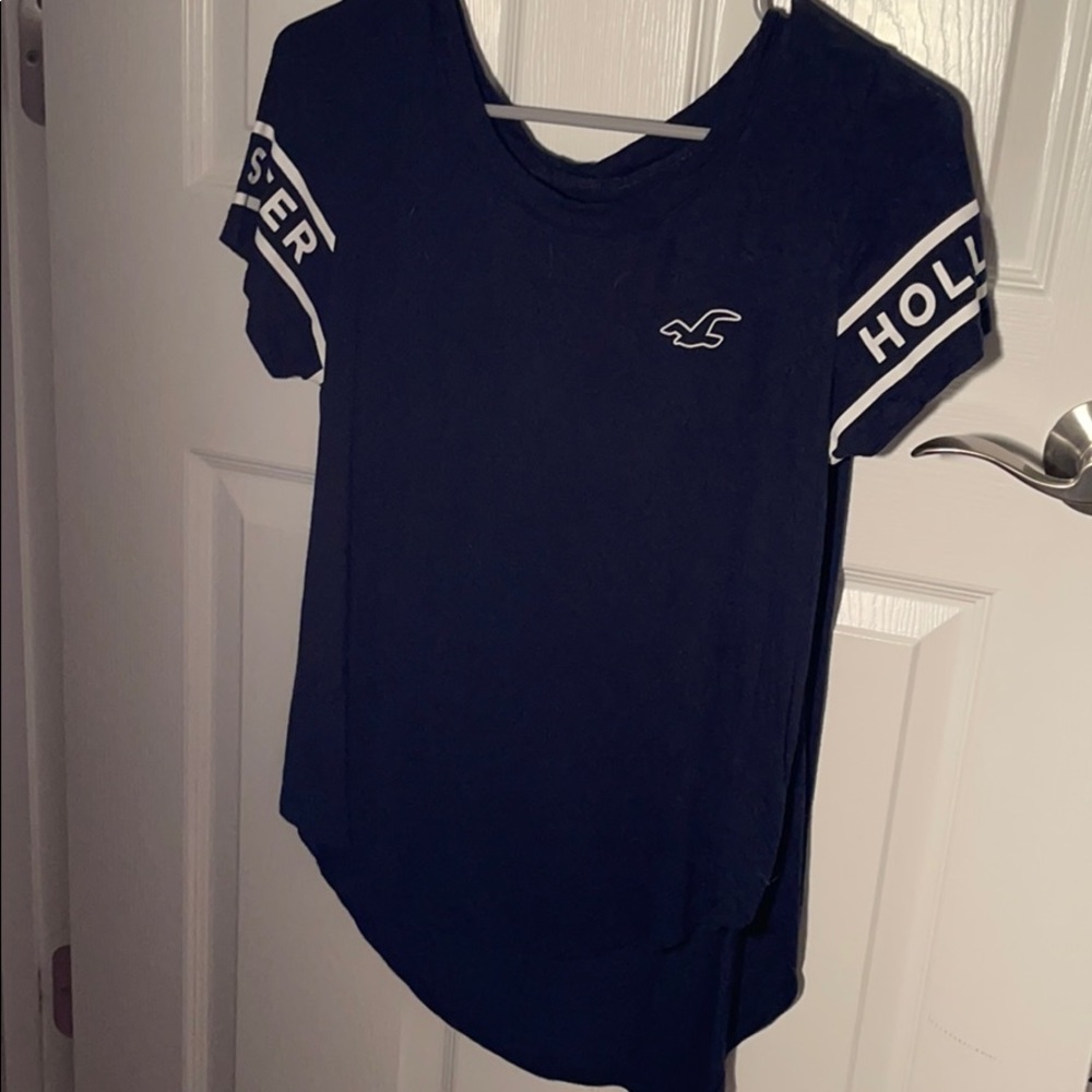 Navy blue hollister shirt